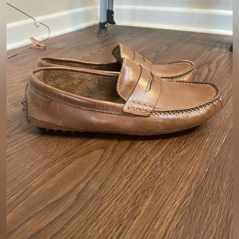Cole Haan Grant Canoe Brown Leather Penny Loafers Size 8